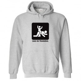 Dad In Training Funny Unisex Classic Kids and Adults Pullover Hoodie									 									 									
